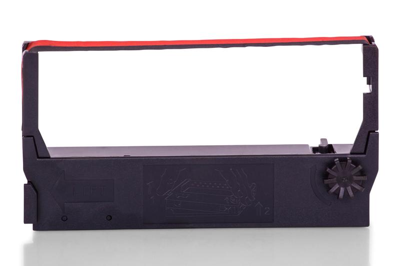 Kompatibel zu Epson C43S015362 / ERC-23-BR Farbband Schwarz, Rot